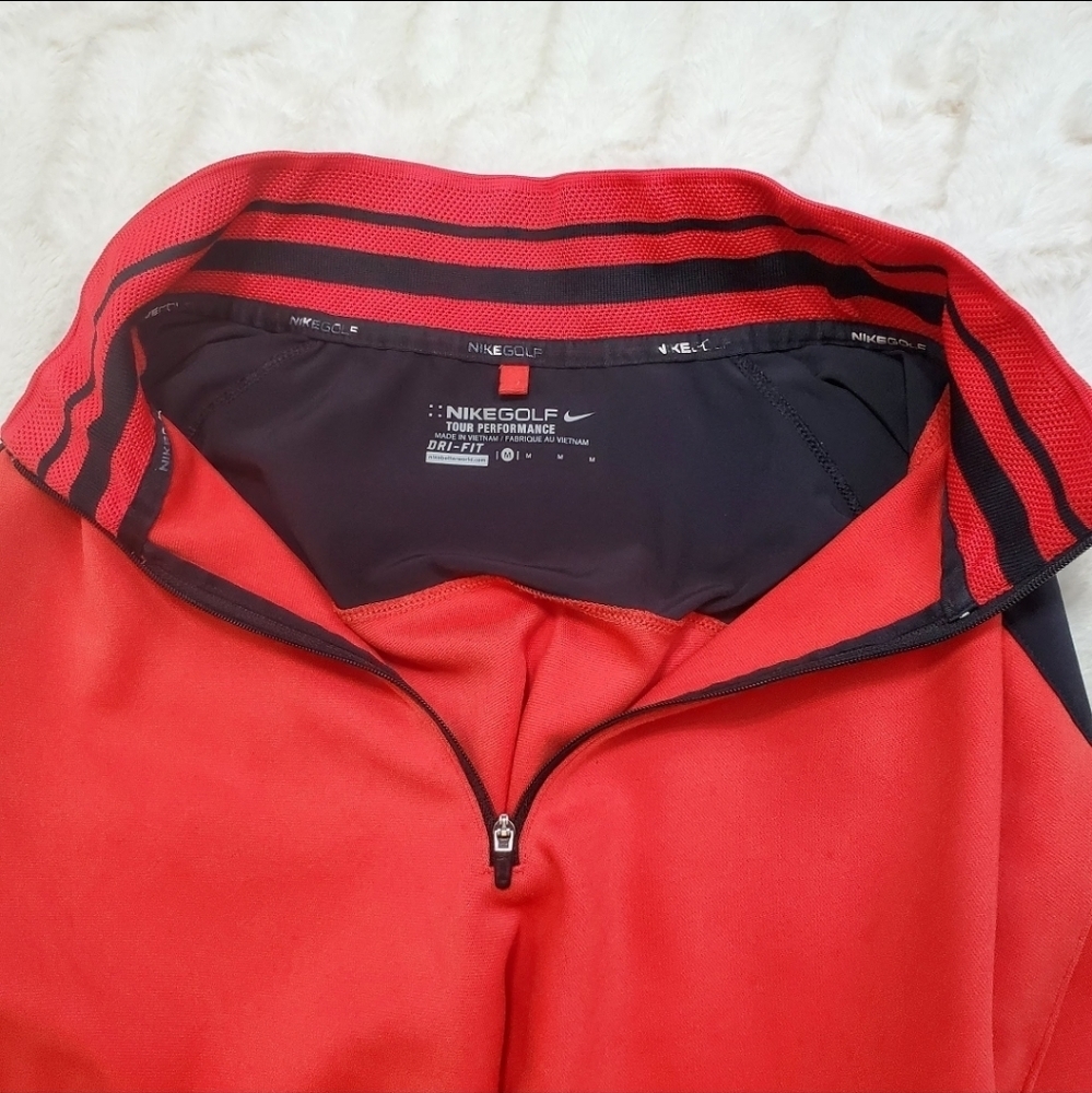 Nike Golf Tour Performance Men's Jacket size Medium Half Zip Softshell - Picture 3 of 9